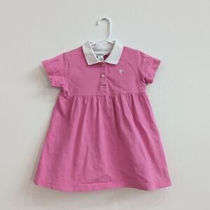Vtg Lilly Pulitzer Dress Girls Sz 3T Preppy Pink Collared